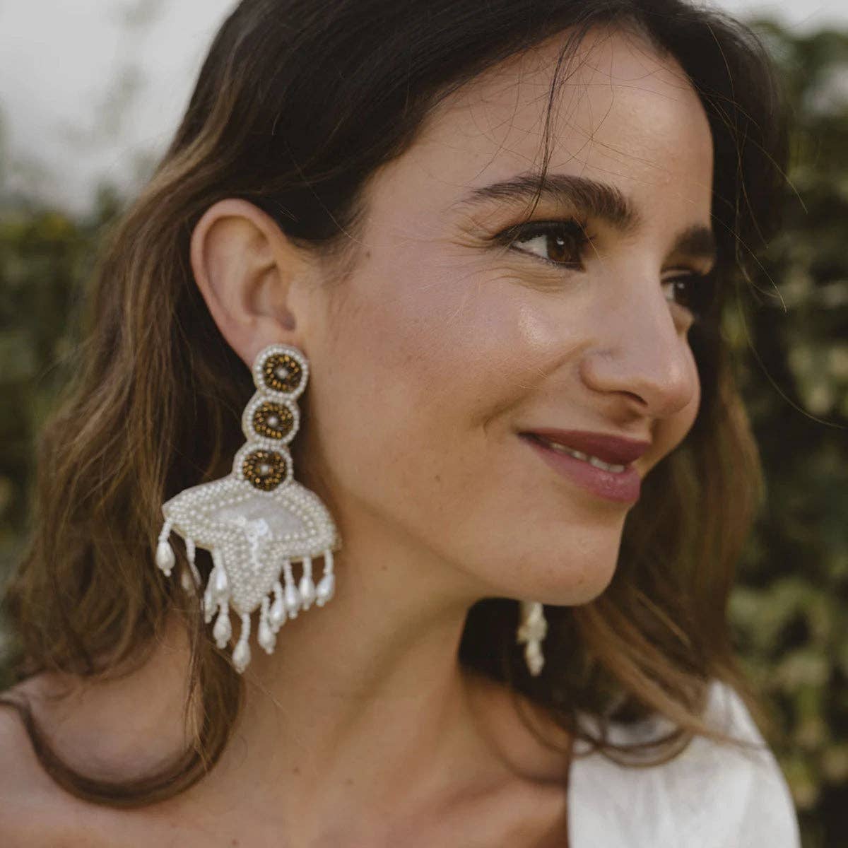 INGA — Boucles d’oreilles blanches