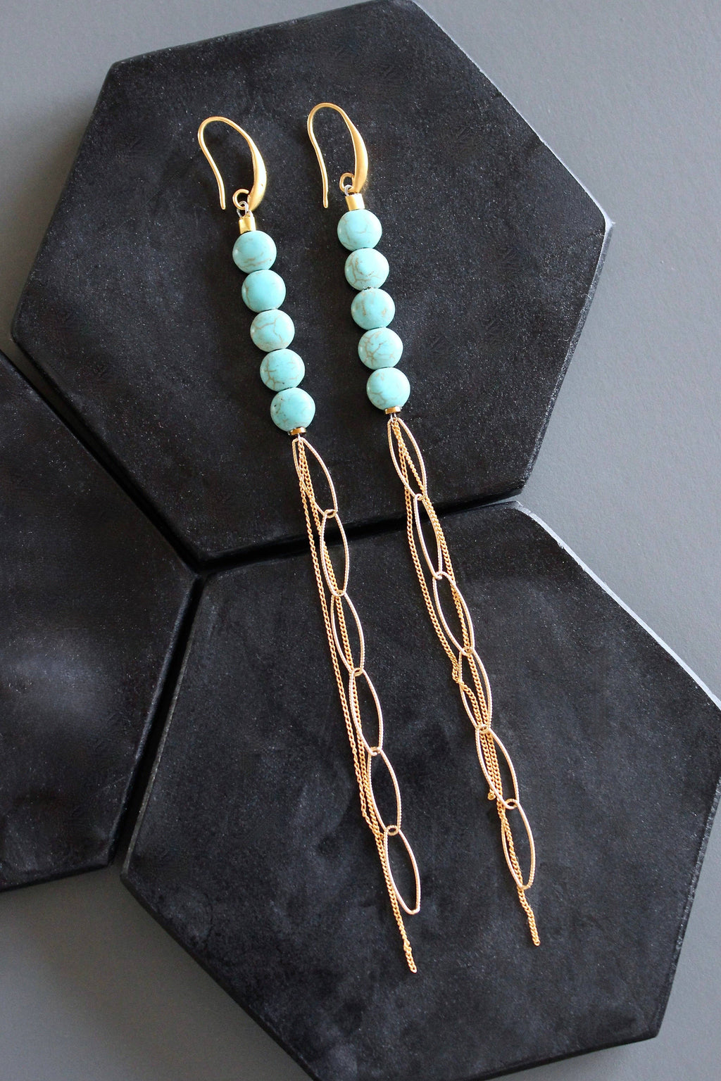 TURQUOISE LINE, boucles d’oreilles – vue 3