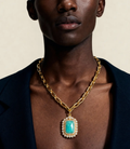 AMAZONITE HALO, collier en amazonite naturelle – MAD ABOUT