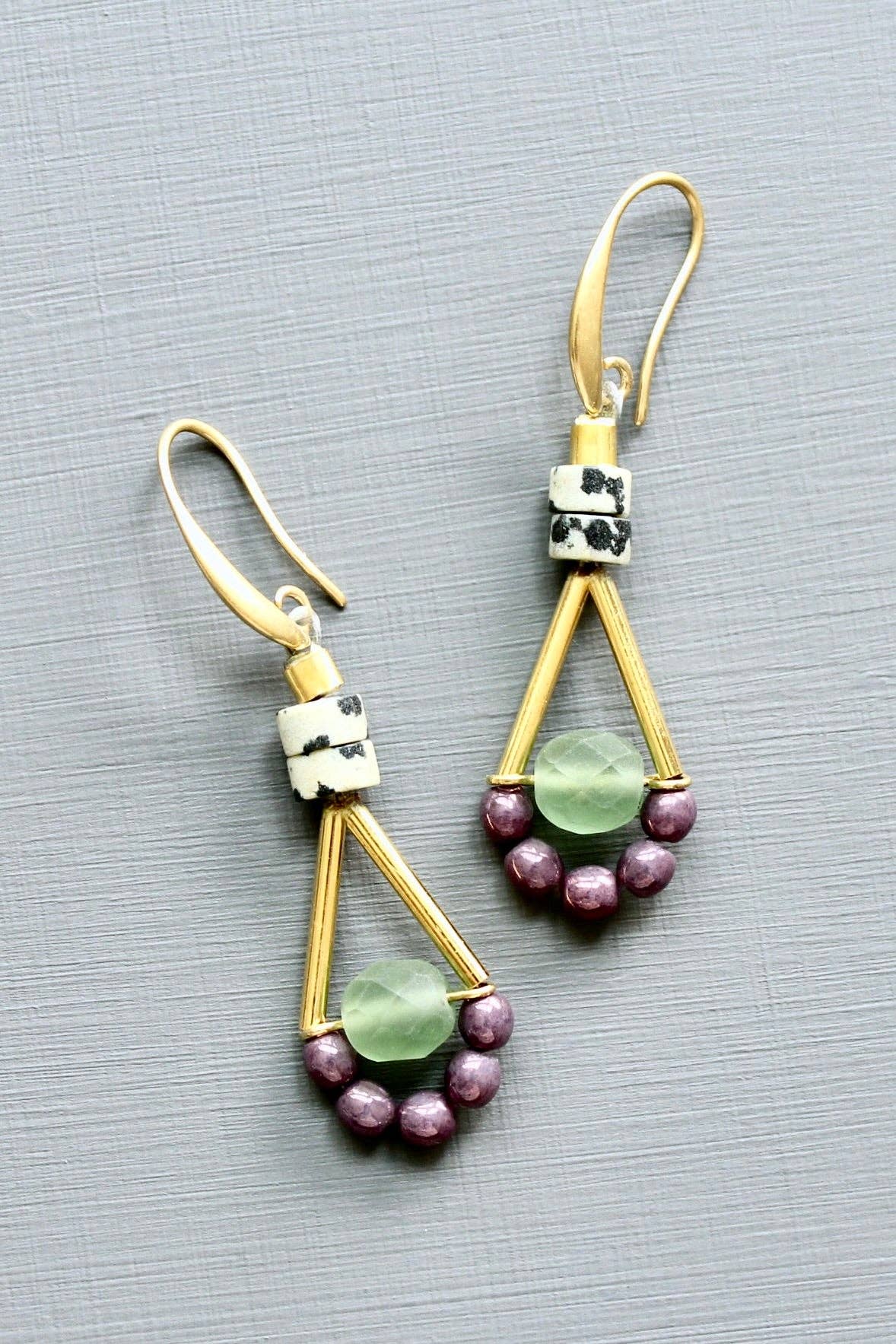 VIOLET D’EAU, boucles d’oreilles – vue 3