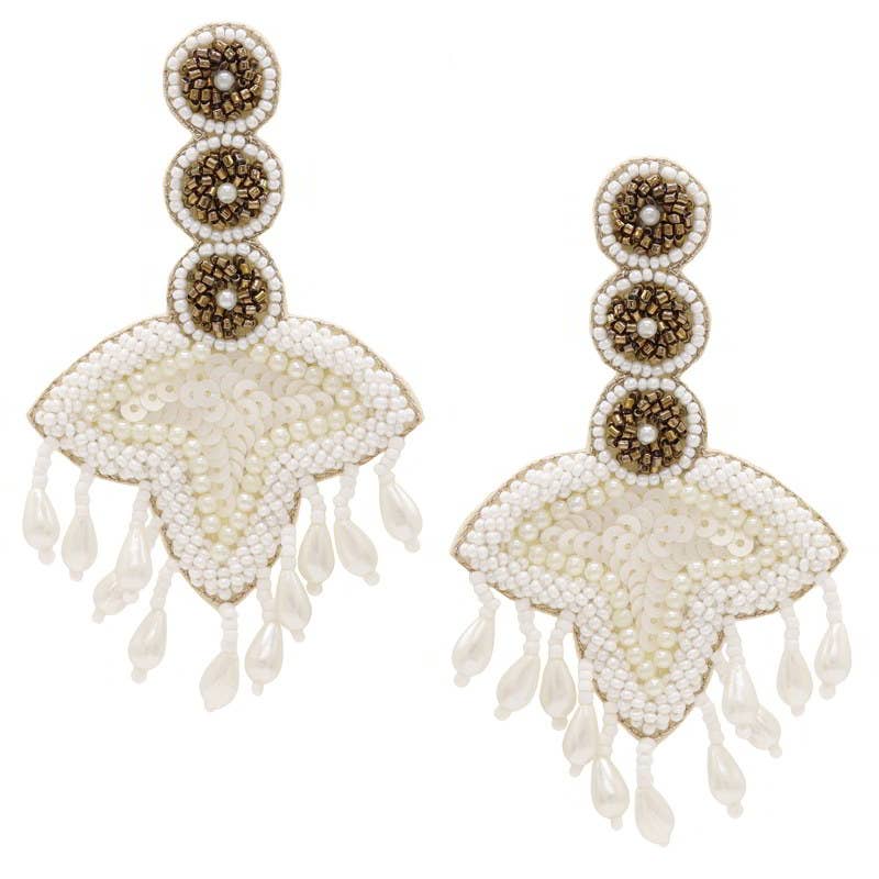 INGA — Boucles d’oreilles blanches