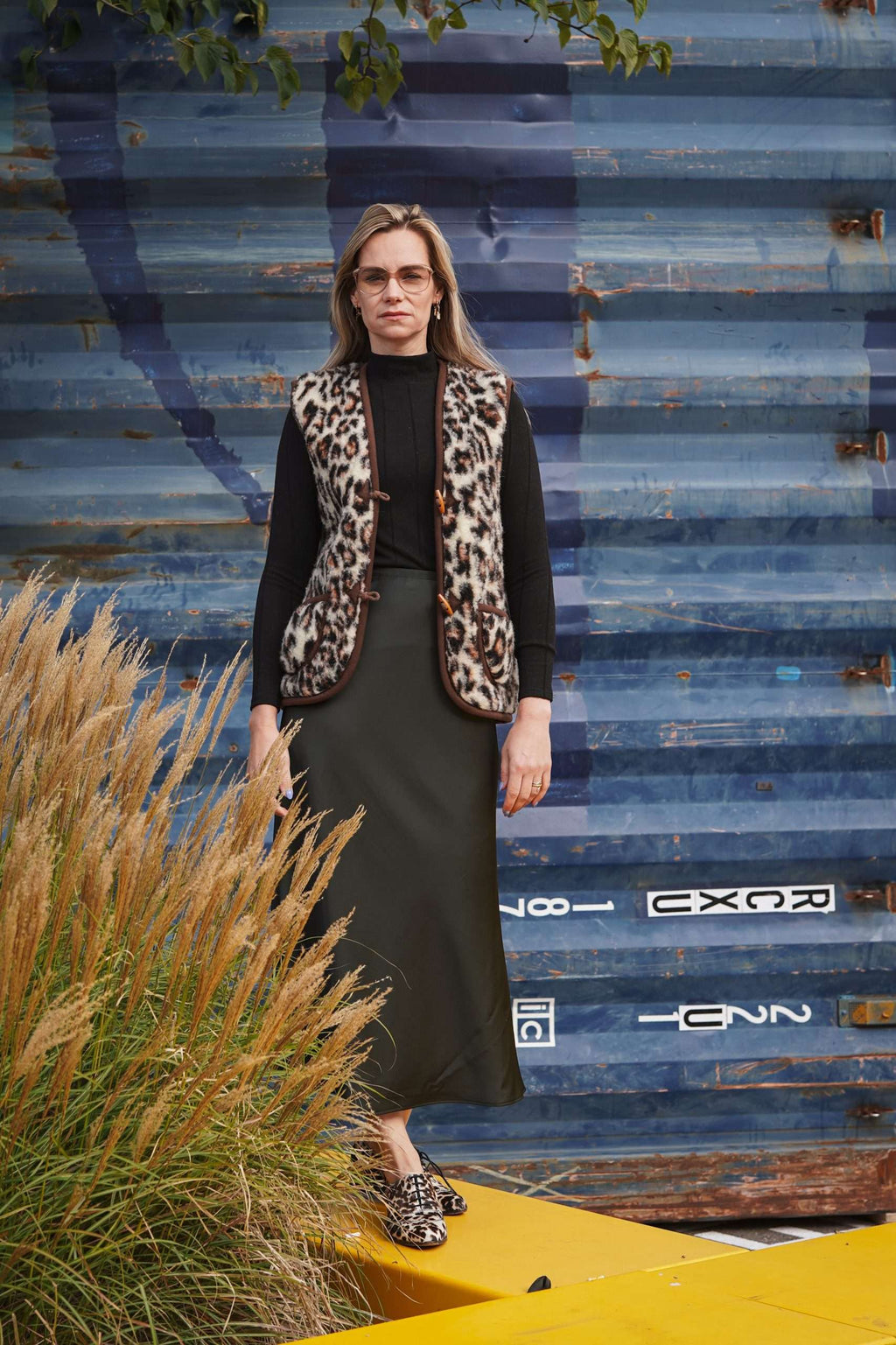 LEOPARD, bodywarmer en laine – vue 3