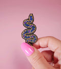 SNAKE, broche serpent brodée à la main – MAD ABOUT