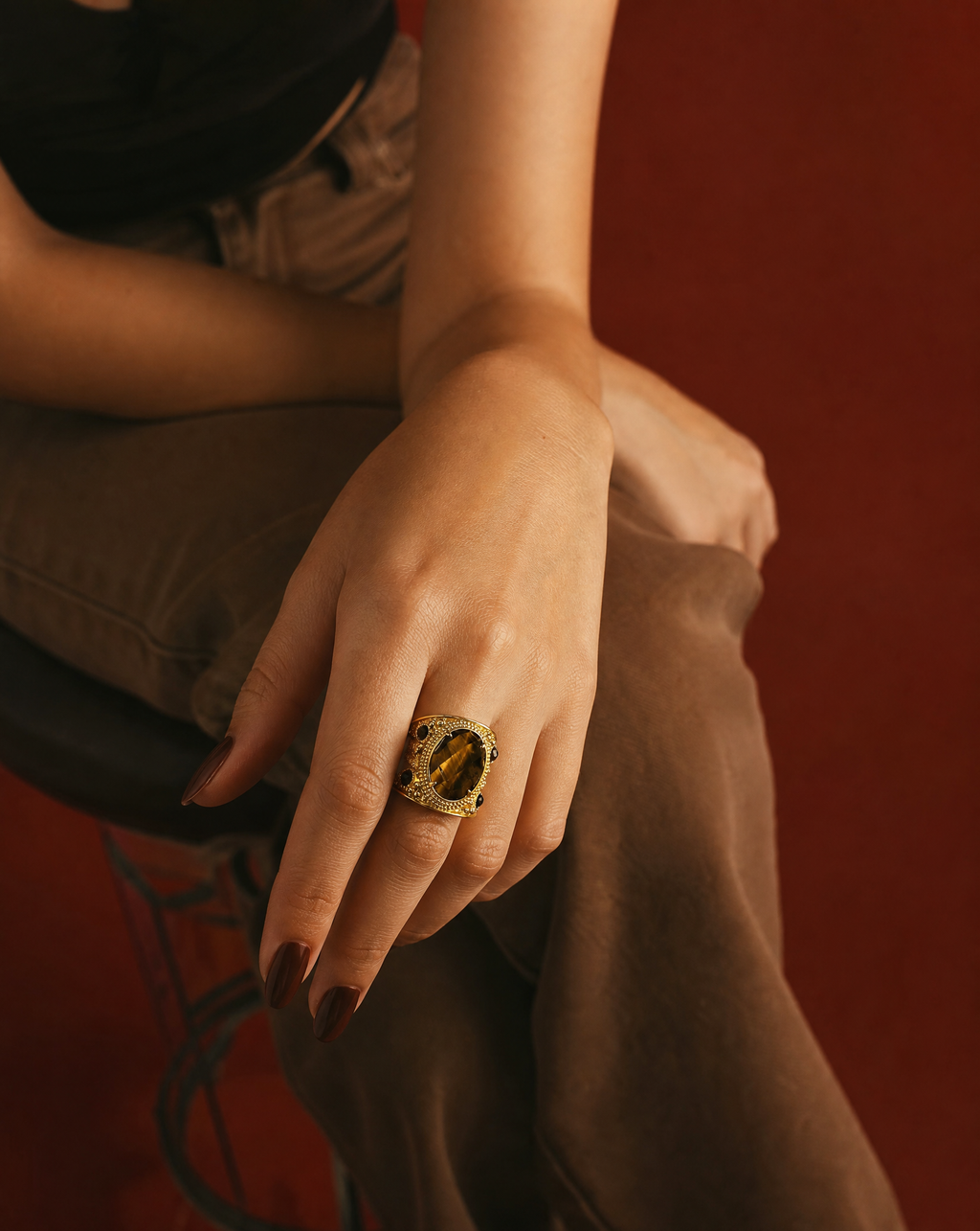 TIGER EYE ARMOR, bague – vue 2
