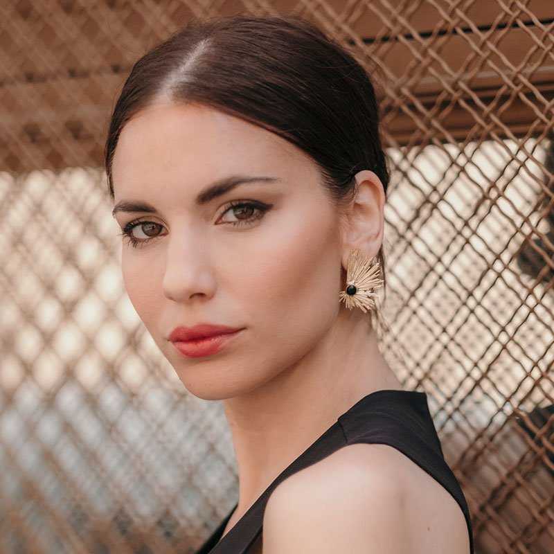 GRAN VÍA — Boucles d’oreilles noires