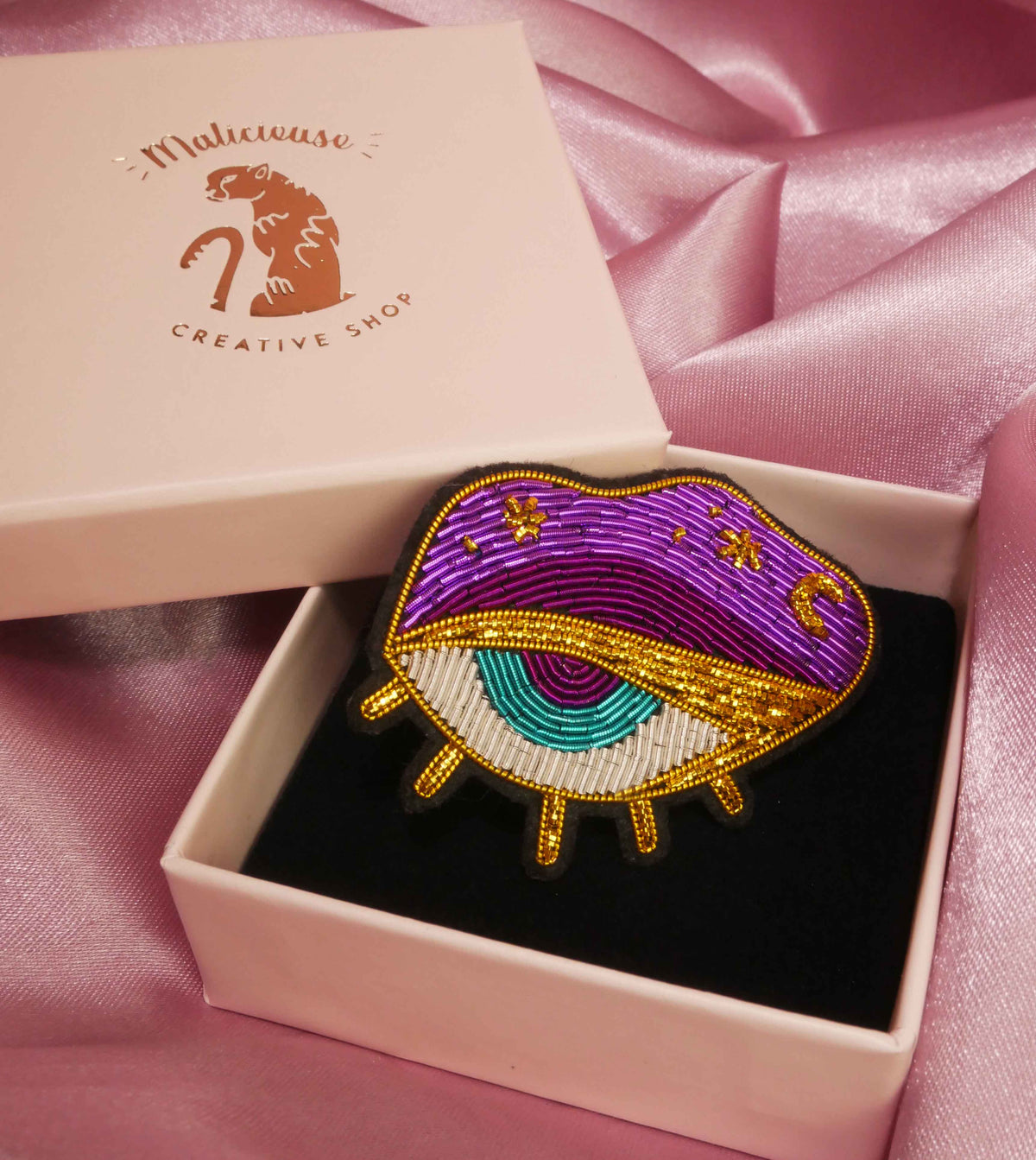 MYSTIC EYE, broche œil brodée à la main – MAD ABOUT
