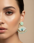 L’ŒIL GARDIEN D’AZUR — Boucles d’oreilles