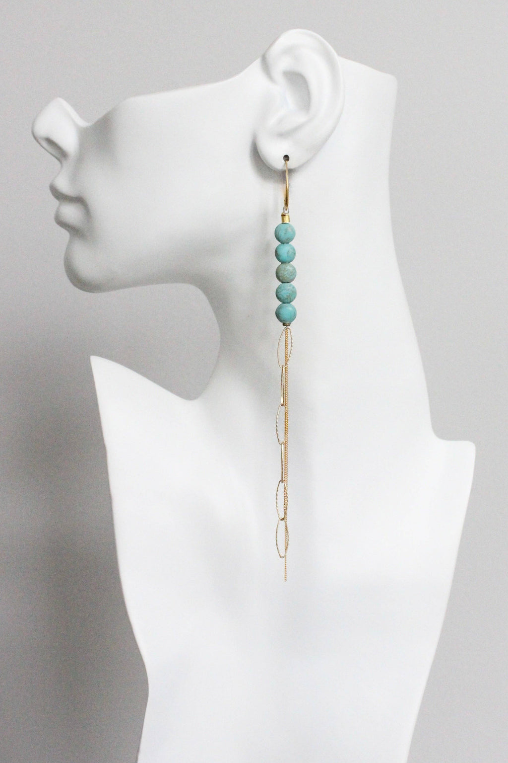 TURQUOISE LINE, boucles d’oreilles – vue 2